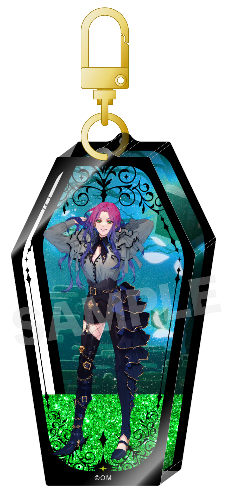 (Goods - Keychain) Obey Me! Glitter Shaker Acrylic Keychain Thirteen