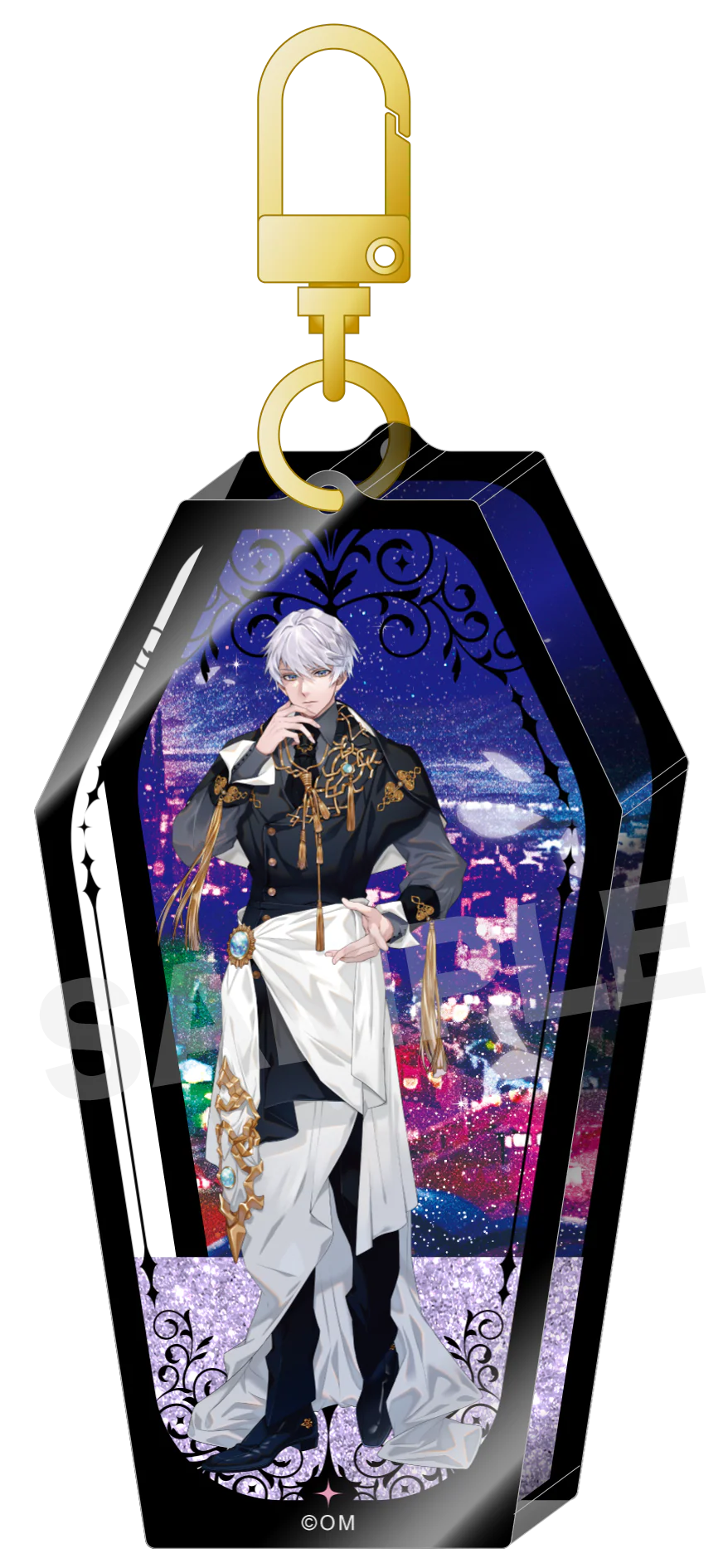 (Goods - Keychain) Obey Me! Glitter Shaker Acrylic Keychain Solomon