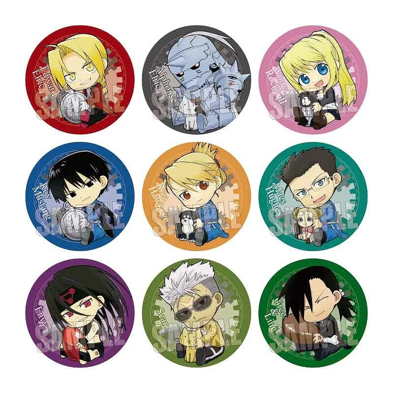 [Fullmetal Alchemist] Trading Button Badge Gyugyutto (Blind Box -Single) - Image 2