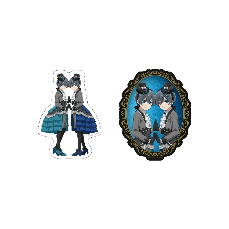 (Goods - Sticker) TV Anime Black Butler: Emerald Witch Arc Die-Cut Sticker Set Ciel Phantomhive ＆ The Other Ciel Phantomhive (Deep Psychological World)