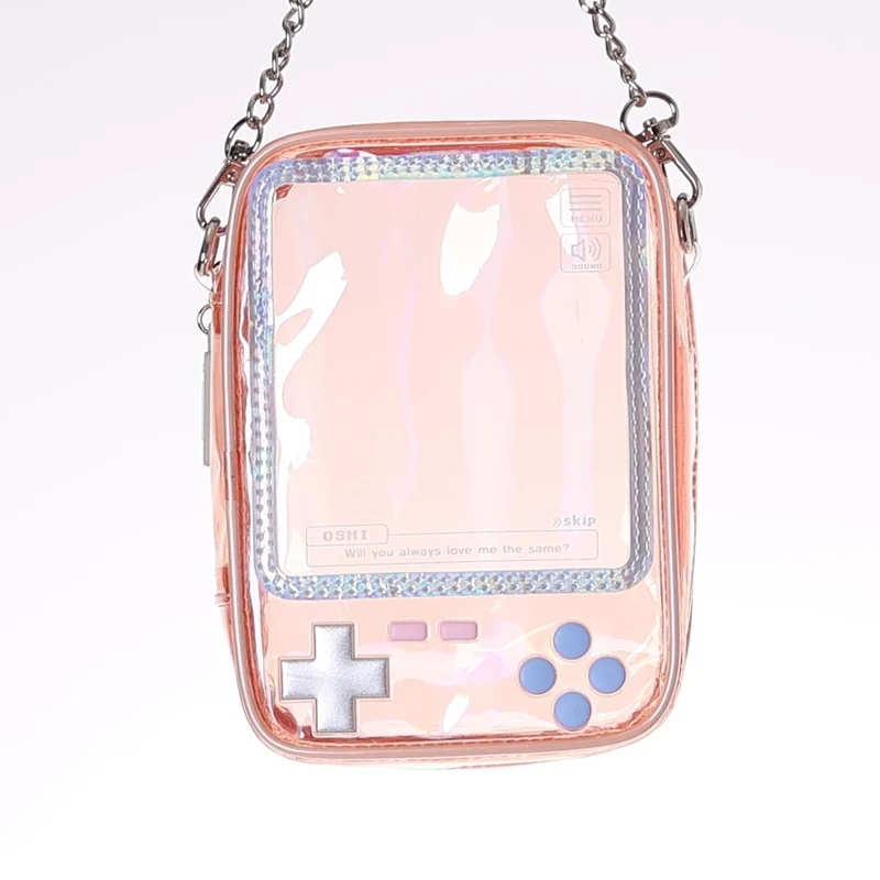 (Goods - Pouch) Handheld Game Console Shaped Plush Pouch Orange