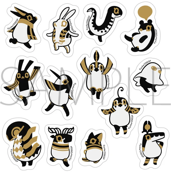 [Oh, Suddenly Egyptian God] Flake Sticker/Pose A - Image 2