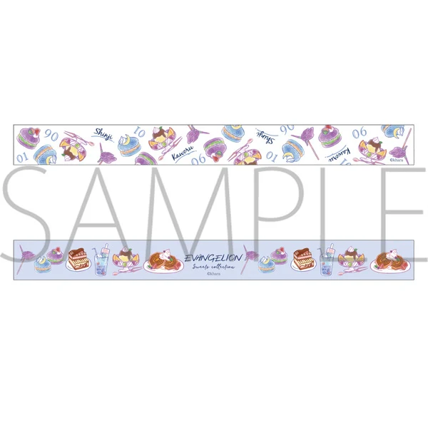 [Evangelion] EVANGELION SWEETS COLLECTION Clear Masking Tape Set / SHINJI & KAWORU - Image 2