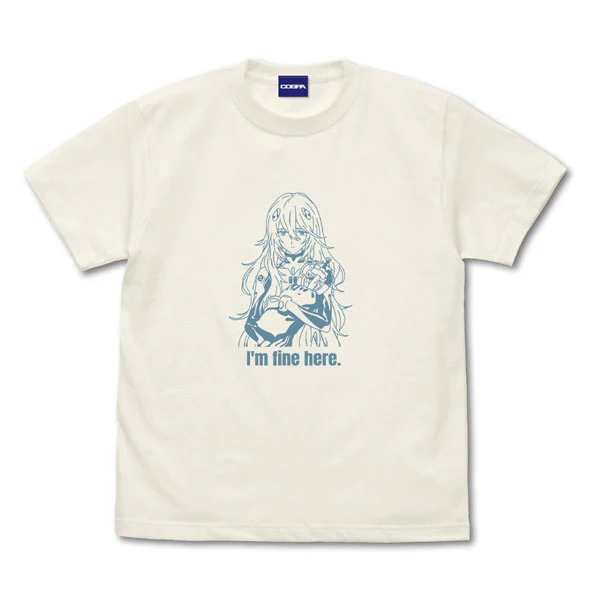 [Evangelion] Rei Ayanami T-Shirt Long Hair Ver. VANILLA WHITE-L