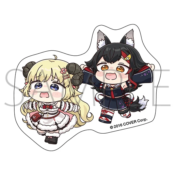 [hololive] Sticker / Holo Graffiti Tsunomaki Watame & Ookami Mio
