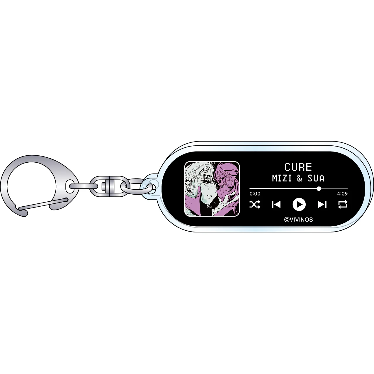 [Alien Stage] Music Player Style Keychain Mizi & Sua