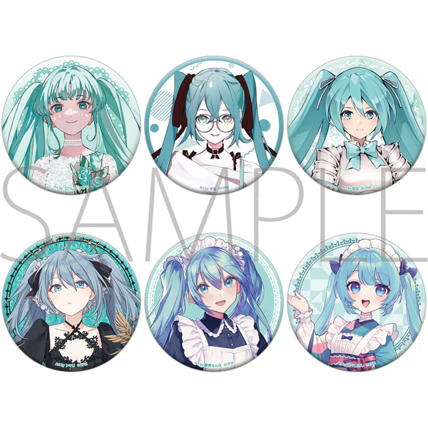 (Goods - Badge) Hatsune Miku Series Aurora Button Badge Set
