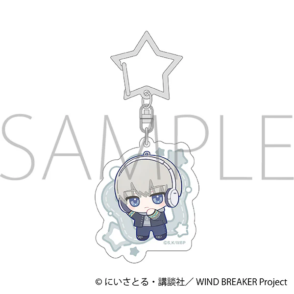 (Goods - Keychain) WIND BREAKER Acrylic Keychain Ren Kaji Nui Pal Skip