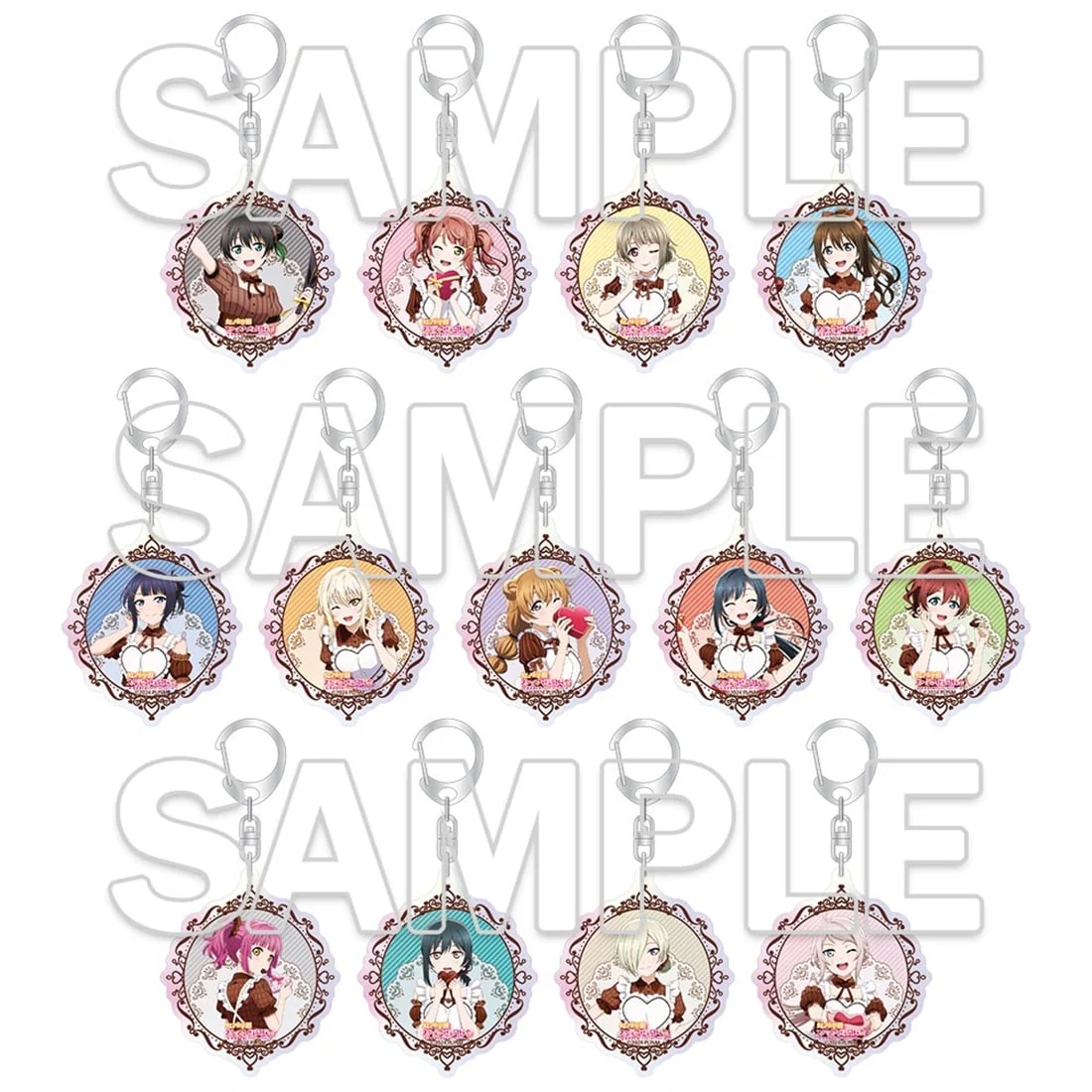 (Goods - Keychain) Love Live! Nijigasaki High School Idol Club Tradable Aurora Acrylic Keychain Ver. Valentine 2026 (Blind Box - Single)