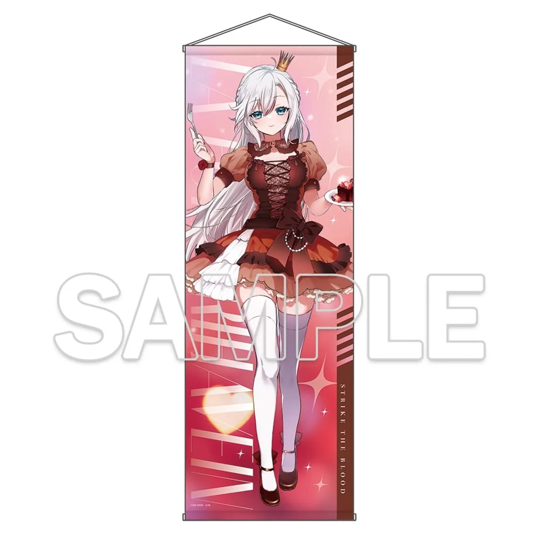 (Goods - Wall Scroll) Strike the Blood Extra-large Wall Scroll - La Folia Rihavein - Chocolate Ver.