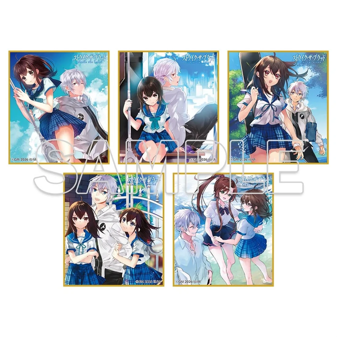 (Goods - Art Board) Strike the Blood Tradable Mini Illustration Board Cover Visual Ver. (APPEND)