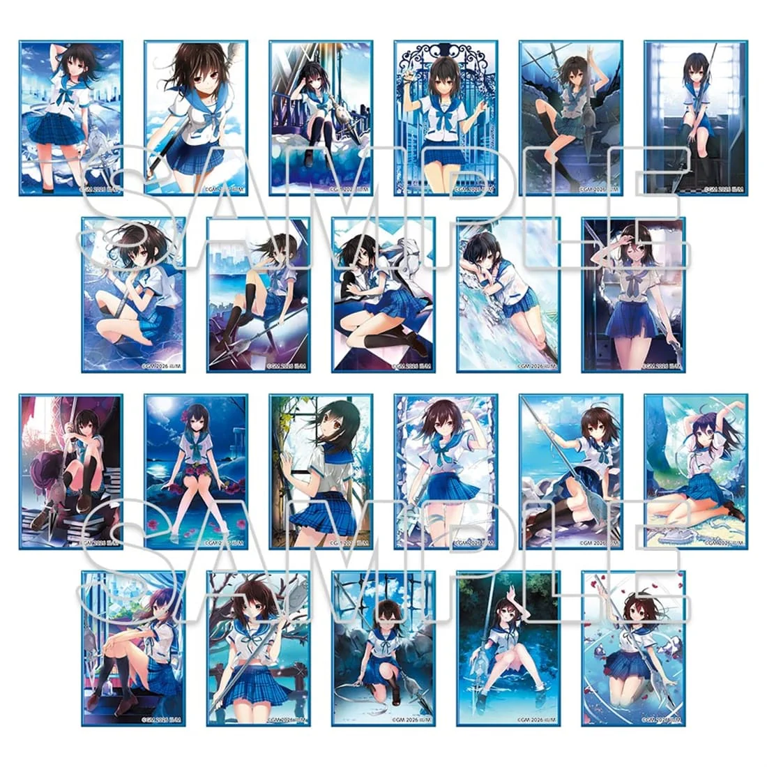 (Goods - Badge) Strike the Blood Tradable Square Tin Badge Cover Visual Ver.