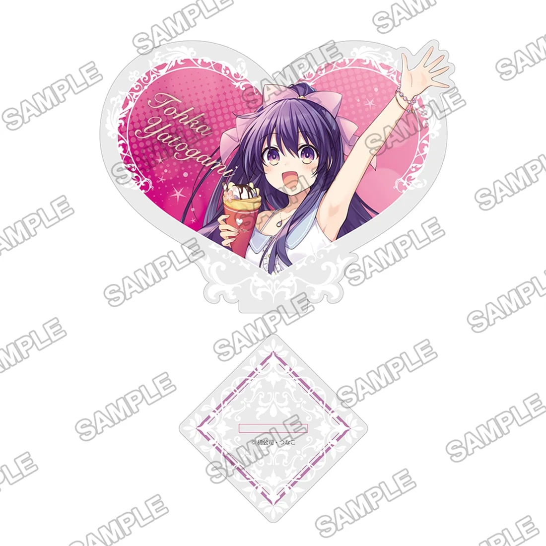 (Goods - Acrylic Stand) [Re-release Edition]Date A Live Happy Valentine's Day 2022 Heart-shaped Acrylic Stand ~Tohka Yatogami~