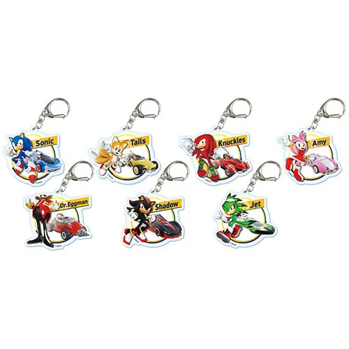 (Goods - Keychain) Sonic Racing: CrossWorlds Trading Acrylic Keychain (Blind Box -Single)