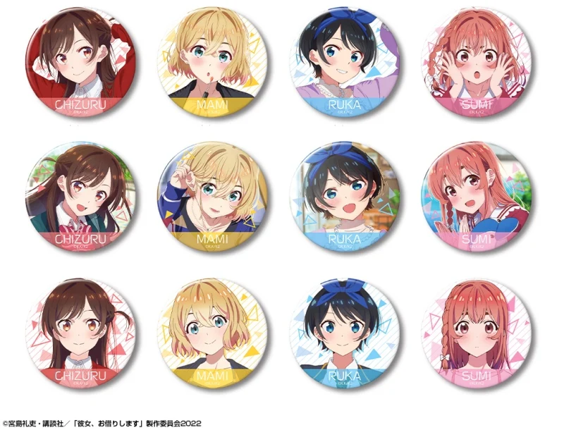 [Rent-A-Girlfriend] Trading Button Badge (Blind Box -Single)