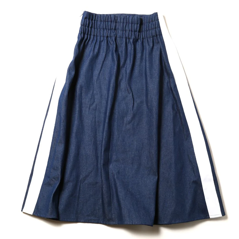 [Evangelion] RADIO EVA EVANGELION LINE DENIM LONG SKIRTM INDIGO - Image 3
