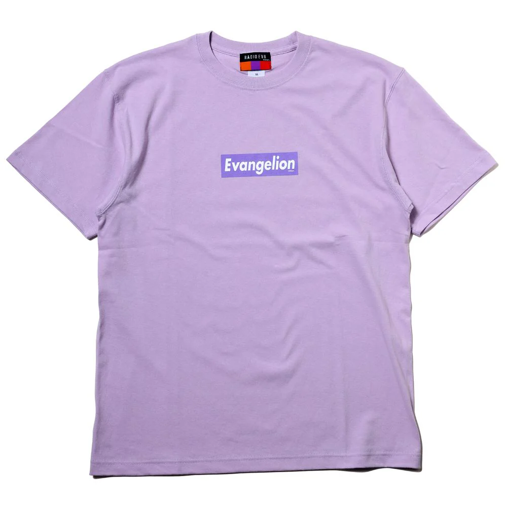 [Evangelion] RADIO EVA EVANGELION BOX LOGO T-Shirt PURPLE