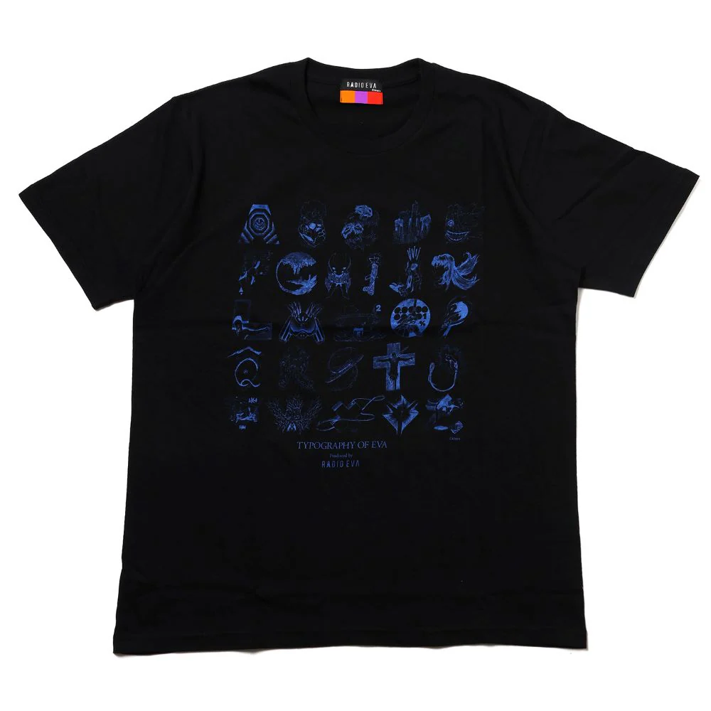 [Evangelion] RADIO EVA TYPOGRAPHY OF EVA index T-Shirt