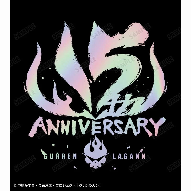 [Gurren Lagann] 15th Anniversary Holographic T-shirt Women's (Size / XL) - Image 2