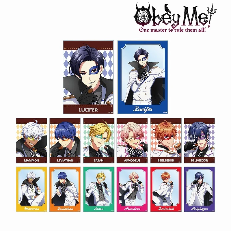 [Obey Me!] Exclusive Art Valentine Phantom Thief ver. Trading Acrylic Card (Blind Box -Single) - Image 2