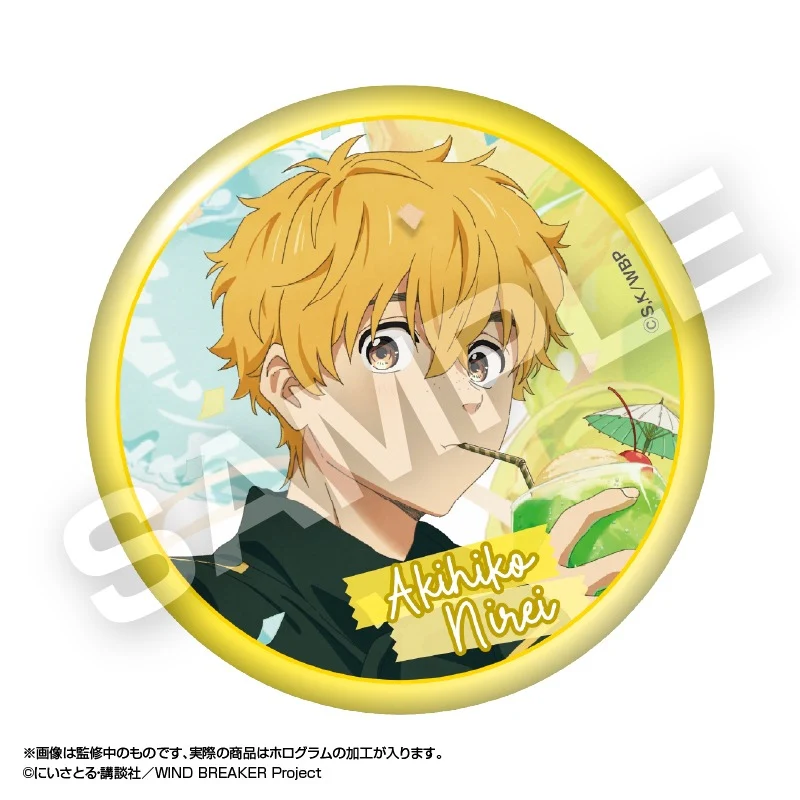 (Goods - Badge) WIND BREAKER Holographic Big Button Badge Akihiko Nirei