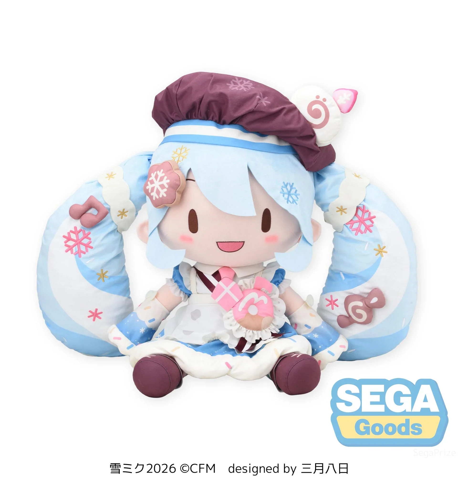 (Plush) Vocaloid fuwa petit "Snow Miku 2026" Dodeka Jumbo Plush