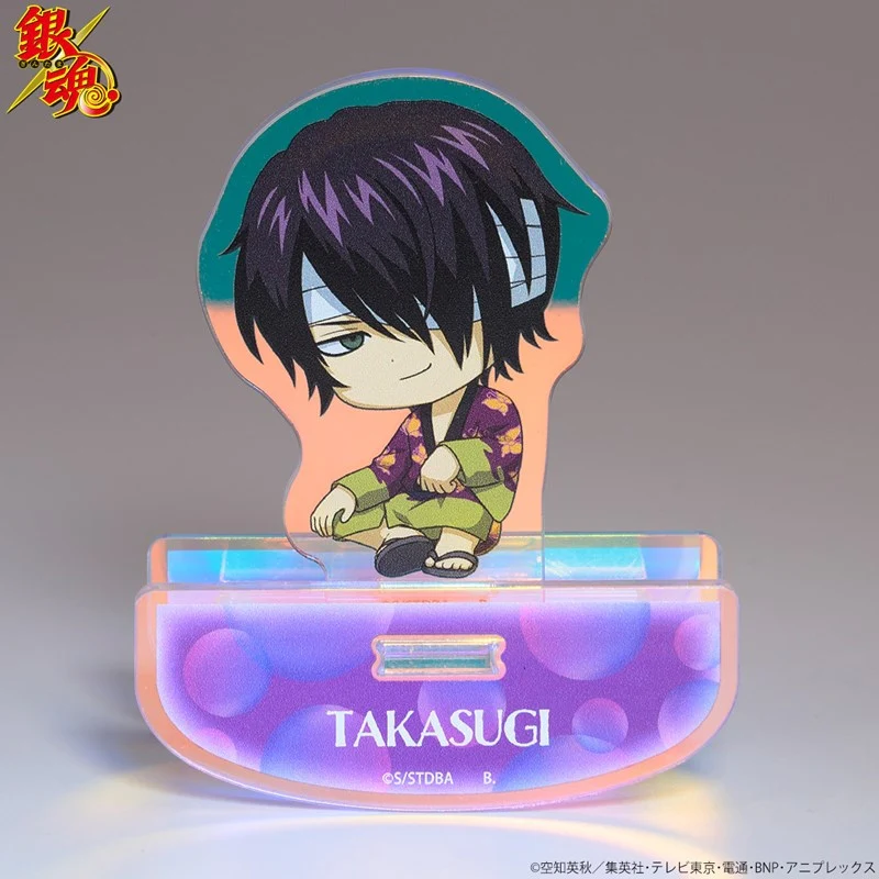 (Goods - Stand Pop) Gintama Tojikome Shabon Bubble Yurayura Iridescent Acrylic Stand Shinsuke Takasugi - Image 2