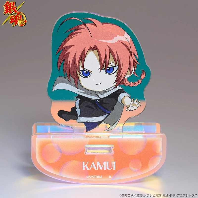 (Goods - Stand Pop) Gintama Tojikome Shabon Bubble Yurayura Iridescent Acrylic Stand Kamui - Image 2