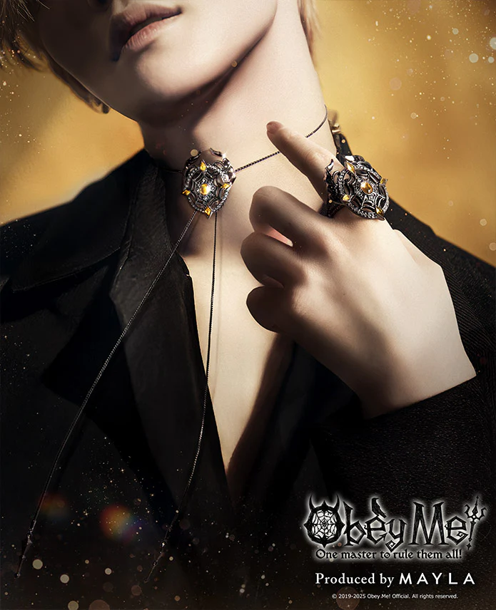 (Goods - Accessory) Obey Me! ICONIQUE CHOKER & RING OBJET [Mammon] - Image 2