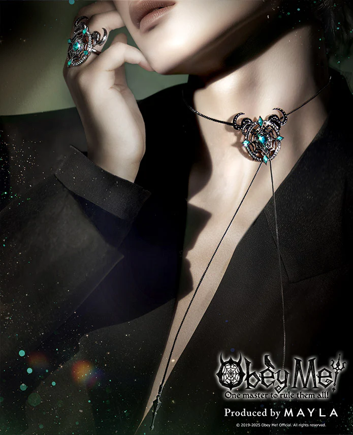 (Goods - Accessory) Obey Me! ICONIQUE CHOKER & RING OBJET [Satan] - Image 2