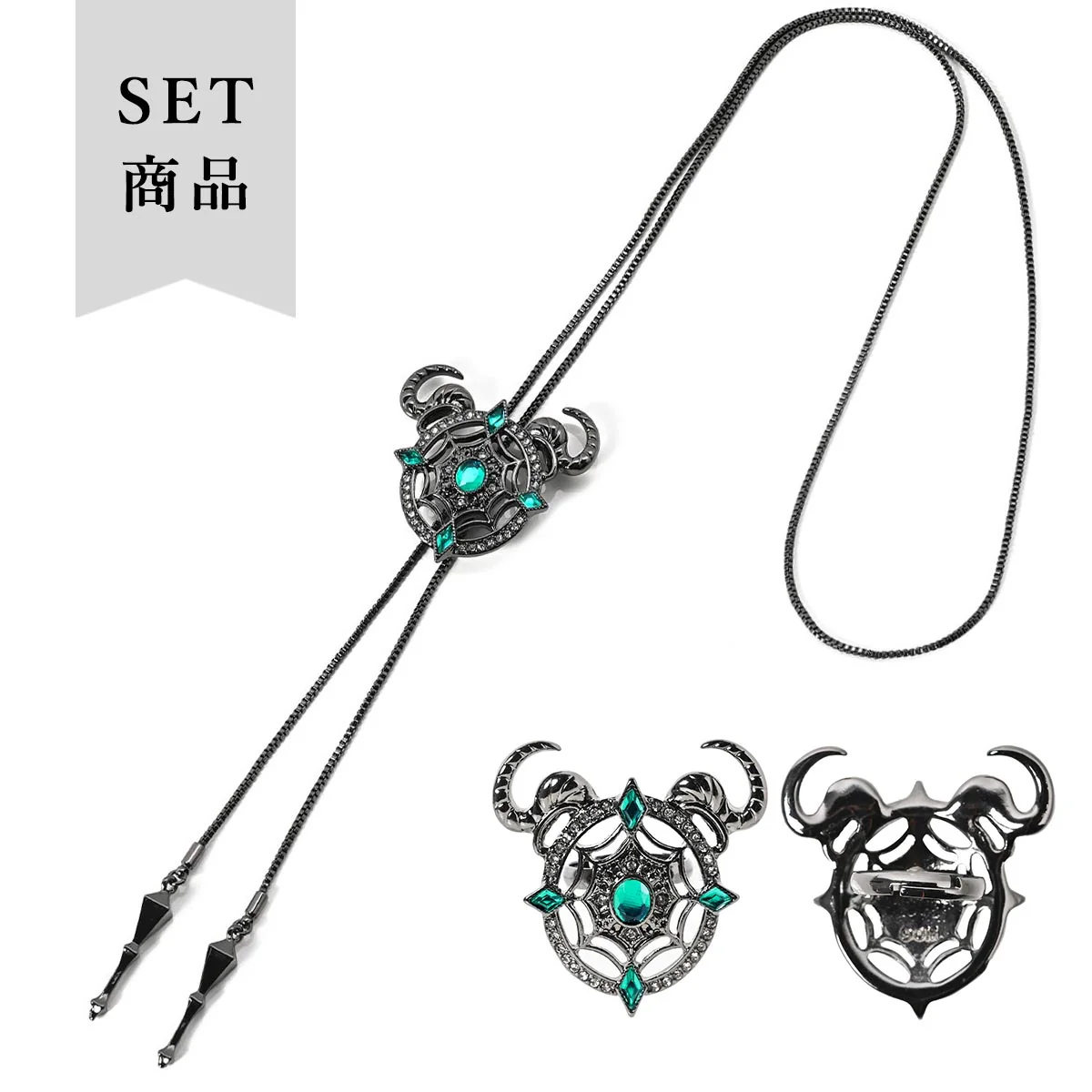 (Goods - Accessory) Obey Me! ICONIQUE CHOKER & RING OBJET [Satan] - Image 3