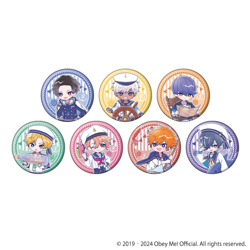 [Obey Me!] Button Badge 12 - Marine Sailor Ver. (Candy Art) (Blind Box -Single)