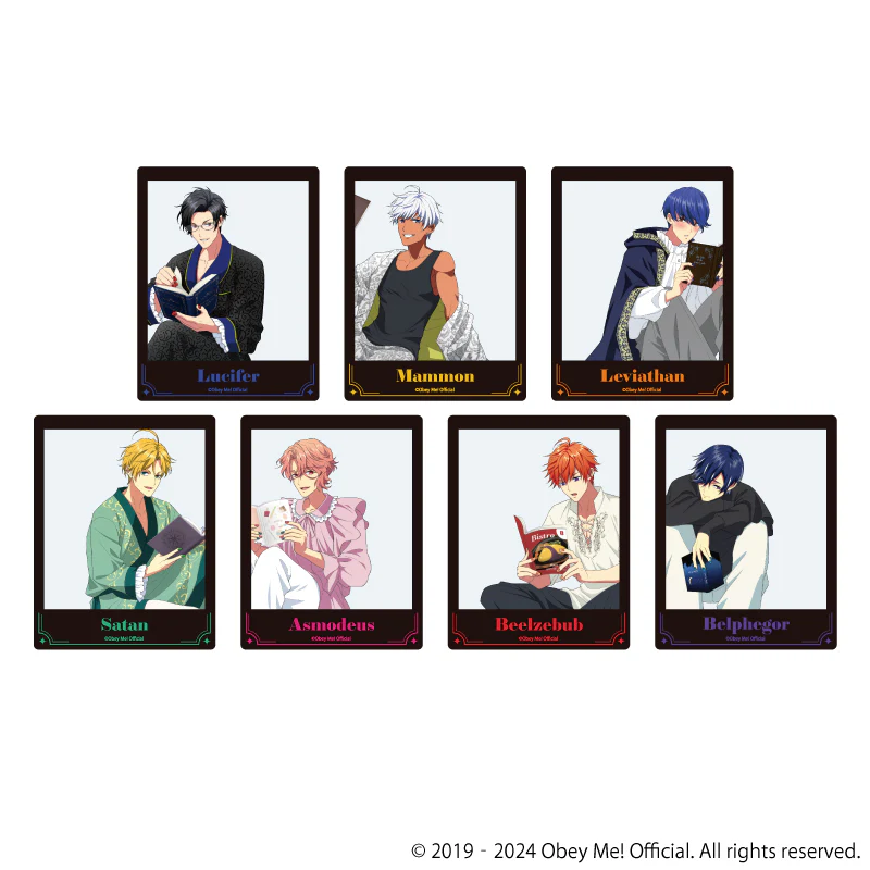 [Obey Me!] Acrylic Card Pajamas Ver. (feat. Special Illustration) (Blind Box -Single / Complete Box)