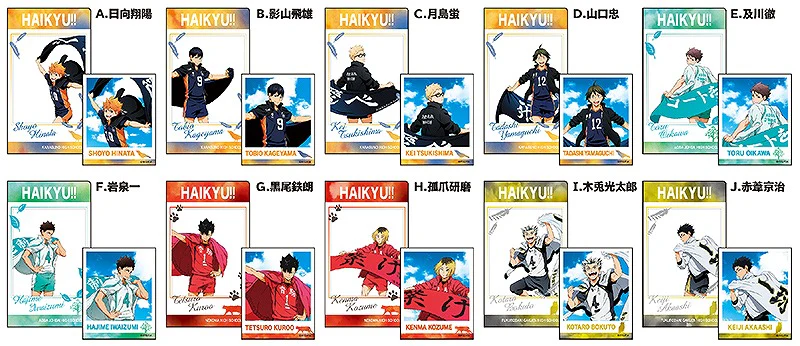 [Haikyu!!] Character Photo Style File Folder Collection (A) (Blind Box -Single)