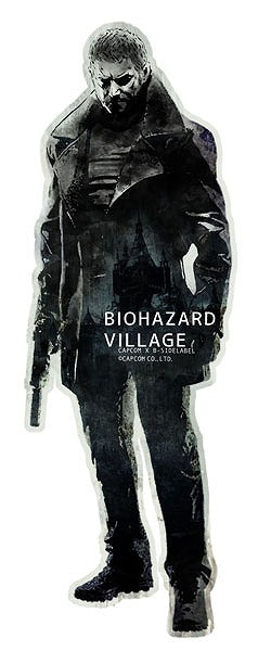 [Resident Evil] CAPCOM x B-SIDE LABEL Sticker Biohazard Chris