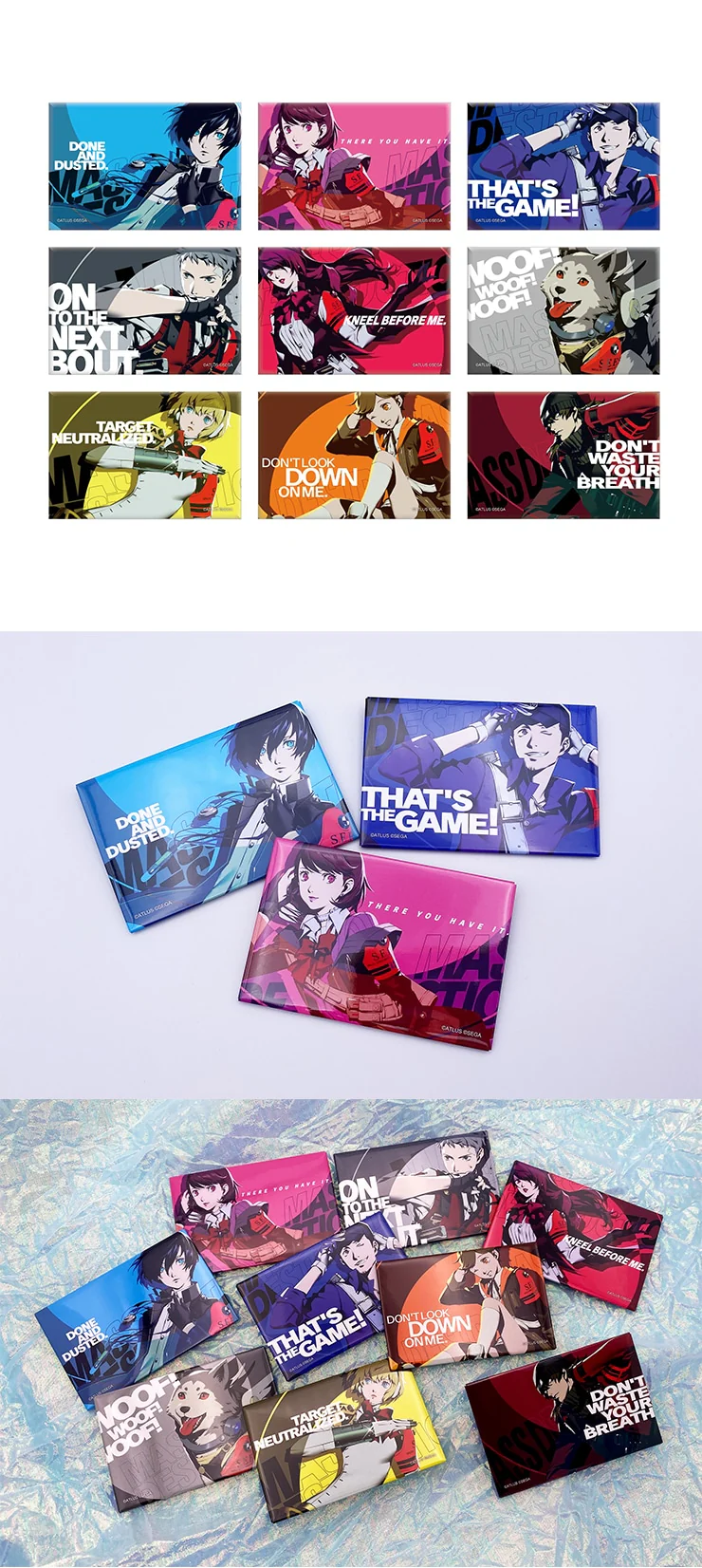 (Goods - Badge) Persona 3 Reload All-Out Attack Last Cut-In Button Badge (Blind Box -Single) - Image 2