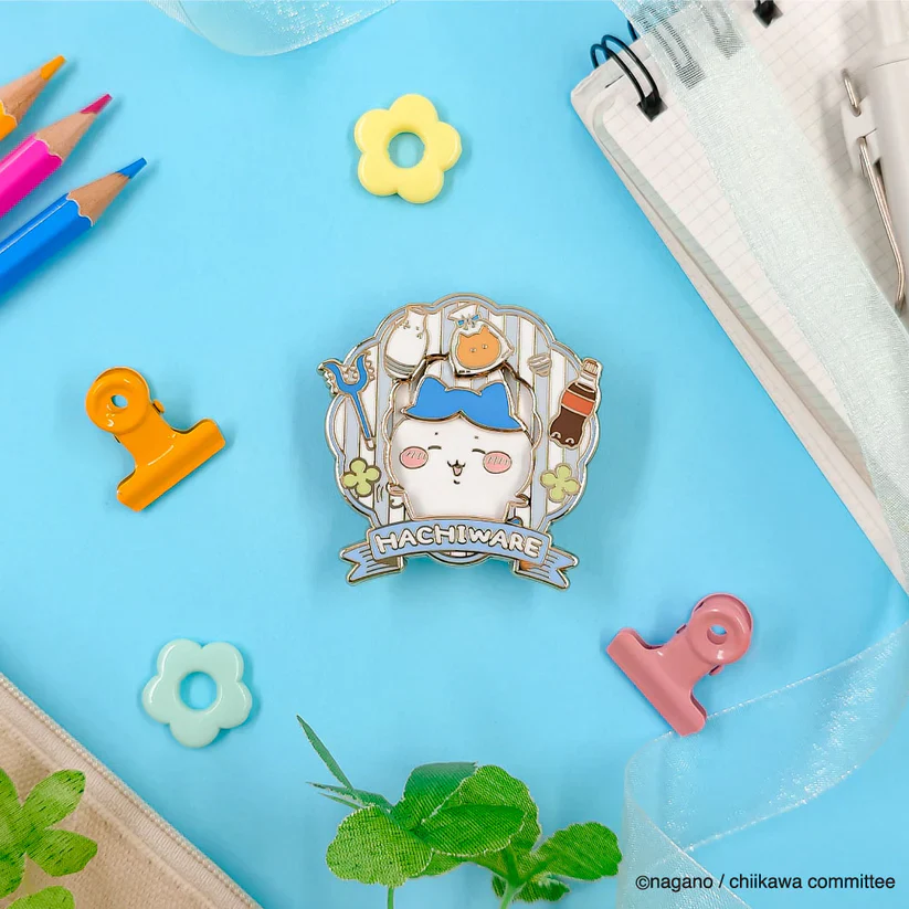 (Goods - Badge) Chiikawa Pin Badge Hachiware - Image 2