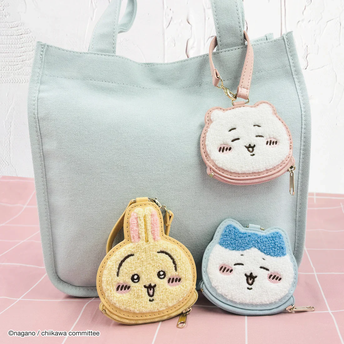 (Goods - Pouch) Chiikawa Face Mini Pouch Momonga - Image 6
