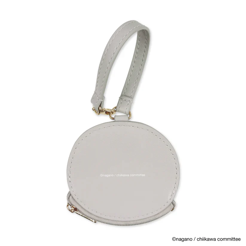 (Goods - Pouch) Chiikawa Face Mini Pouch Rakko - Image 2