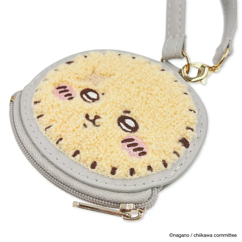 (Goods - Pouch) Chiikawa Face Mini Pouch Rakko - Image 3