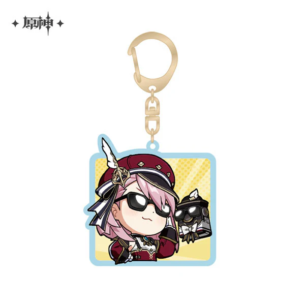 [Genshin Impact] Chibi Character Stamp Series Acrylic Keychain / Fontaine Charlotte