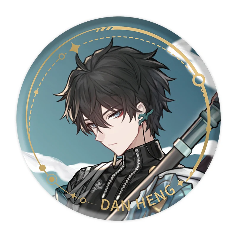 [Honkai: Star Rail] Standing Design Series Button Badge /Dan Heng