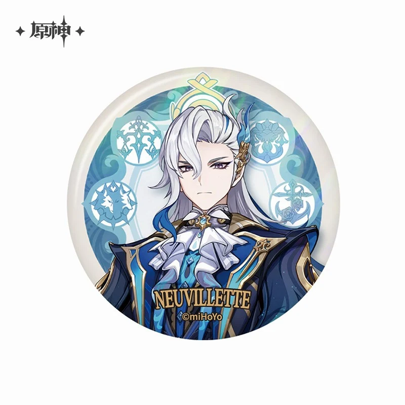 [Genshin Impact] Character Button Badge Fontaine Court / Neuvillette