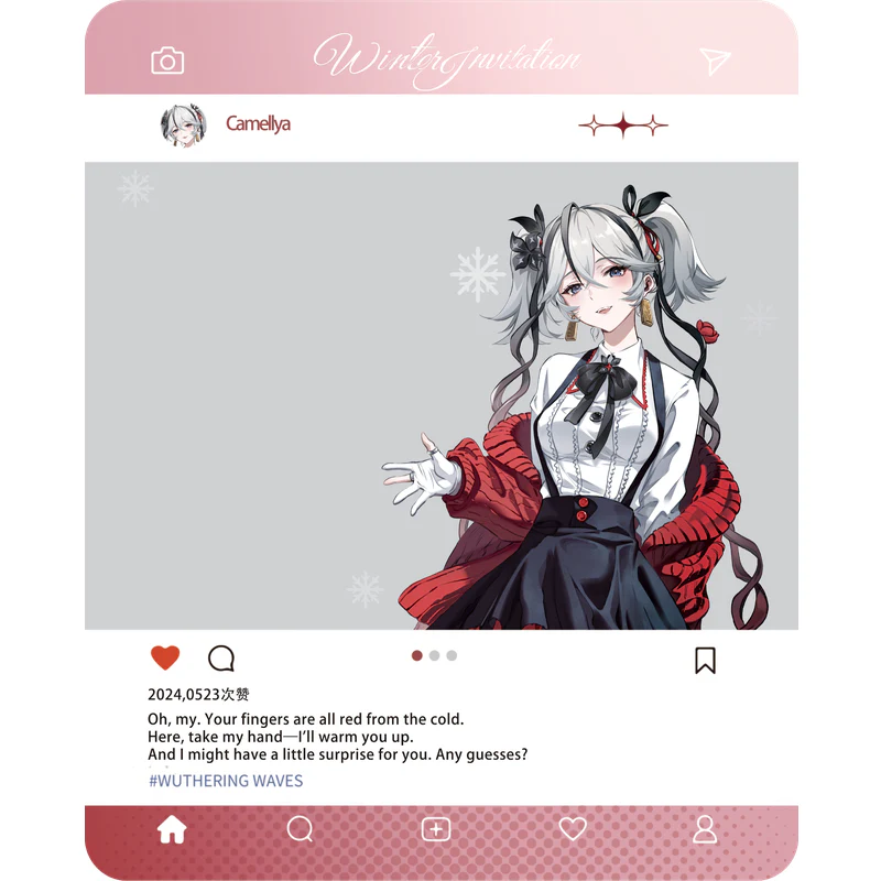 [Wuthering Waves] Winter Invitation Clear Card / Camellya