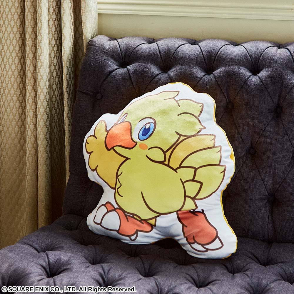[Final Fantasy] FFVII Remake Chocobo - Fluffy Fluffy Die-cut Cushion - Image 2