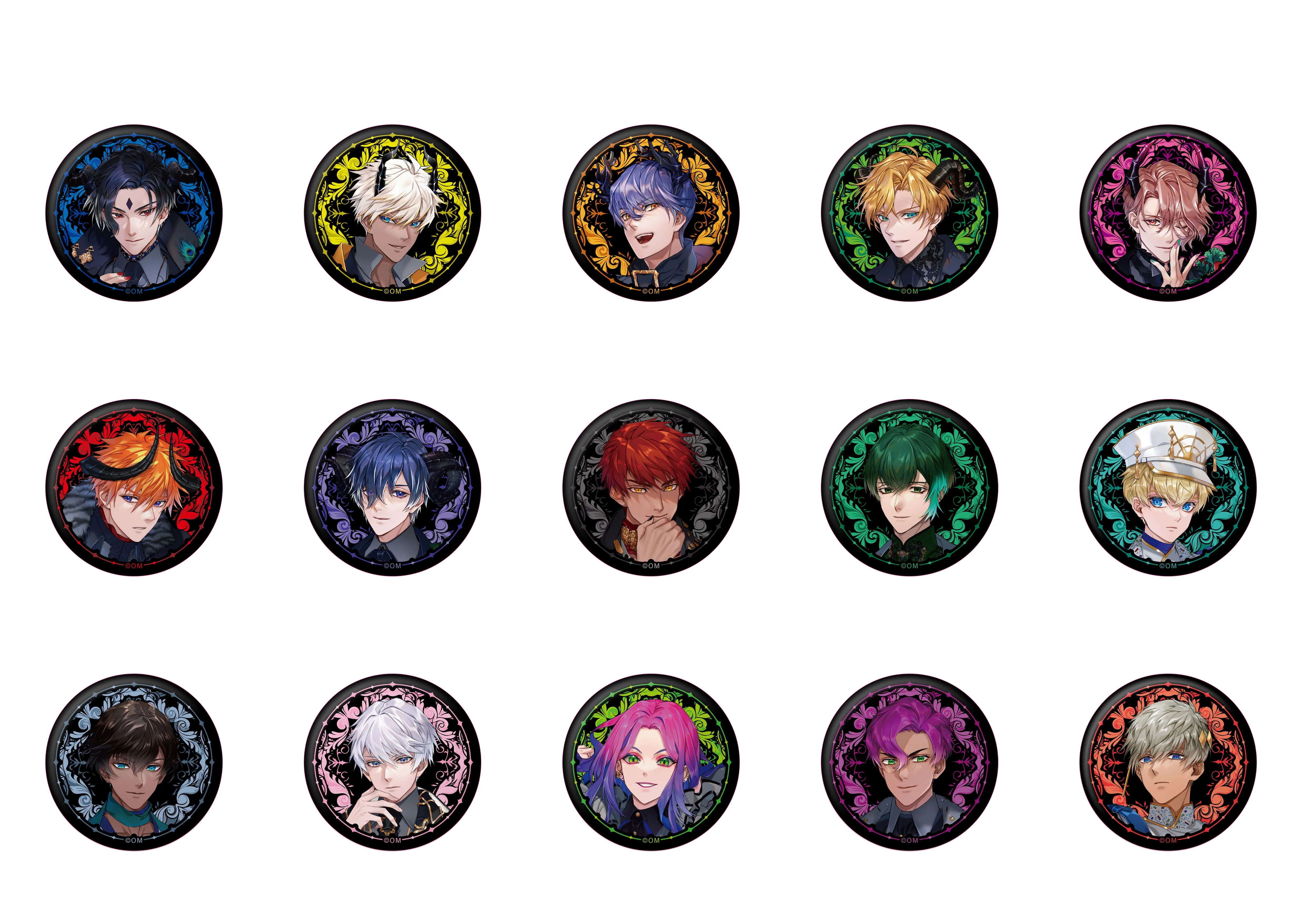[Obey Me!] 5th Anniversary Can Badge (Blind Box -Single)