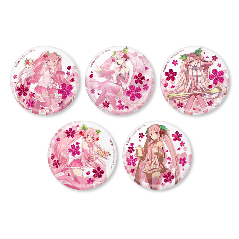 [Sakura Miku] Trading Can Badge (5types) (Blind Box -Single) Animate Exclusive